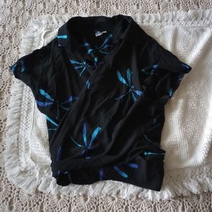 Vintage tie front shirt